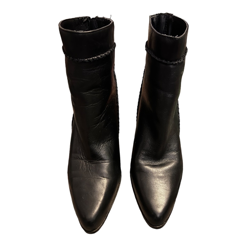 Joe’s leather heeled short boots